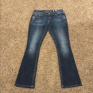 Miss Me Blue Flare Wide Leg Jeans